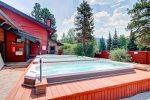 Enjoy fresh mountain air and views in the 3 outdoor hot tubs. 